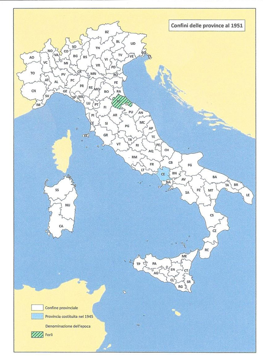 Map of Italy after World War I