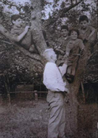 Attilio J. Contini and his sons Orazio, Victor, James and Amedeo